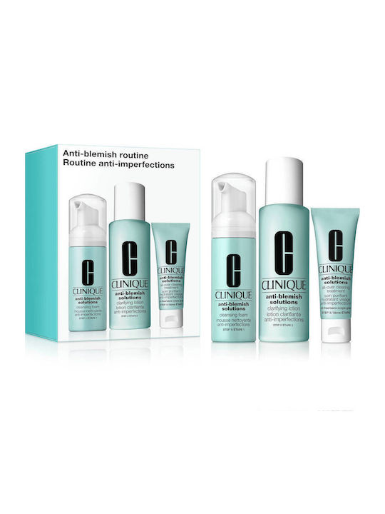 Clinique Anti Blemish Routine Skin Care Set for Facial Cleaning 3 Pieces