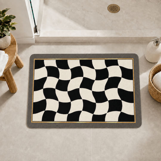 My Home Luxury Ορθογώνιο Χαλάκι Κουζίνας με Αντιολισθητικό Υπόστρωμα Αντιολισθητικό 40x60εκ.