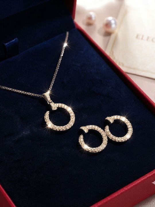 Velve Velve Schmuckset mit Ohrringen & Anhänger aus Gold