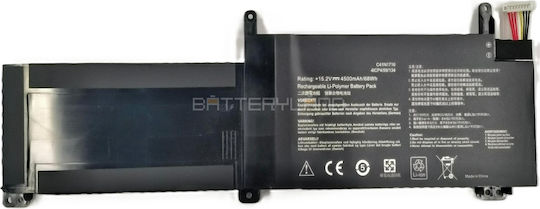 C41n1716 Батерия за лаптоп Asus 4 клетки 15.4v 68wh
