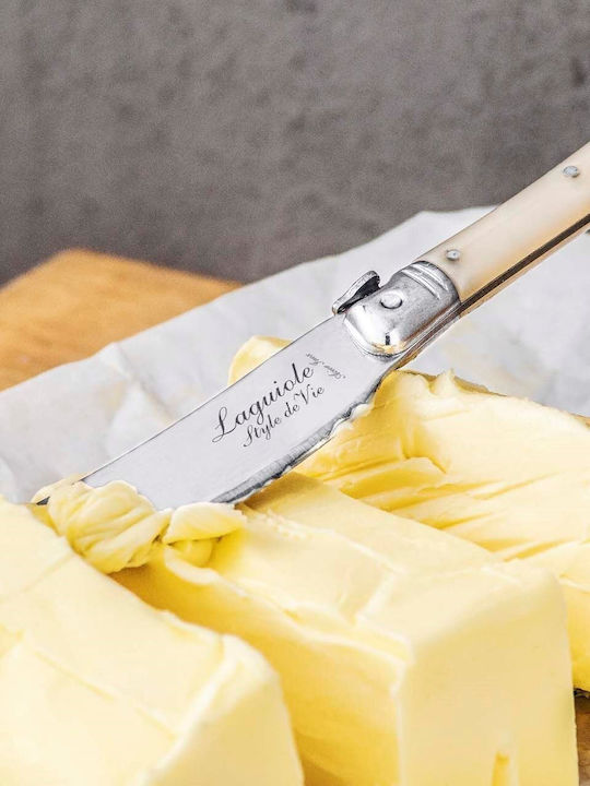 Laguiole Pearl Butter Knife from Stainless Steel