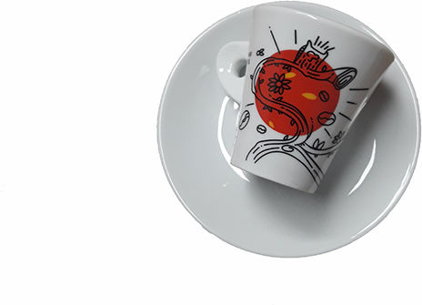 Gusto Gusto Espresso Tasse aus Porzellan Weiß 452ESP0708