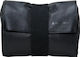 Artisanartist Acam-78 Leather Pouch In Kipskin Leather L Black