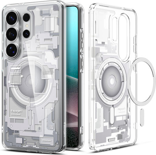 Spigen Ultra Hybrid Mag Back Cover Silicone / Plastic 2mm White (Galaxy S23 Ultra)