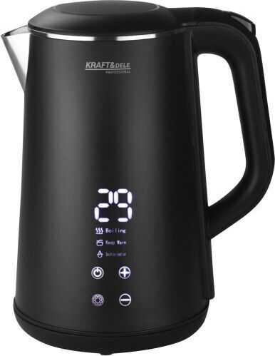 Kraft & Dele Βραστήρας 1.6lt 1500W Γκρι
