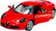 Welly Alfa Romeo 4c Κοκκινο 1:34 43676