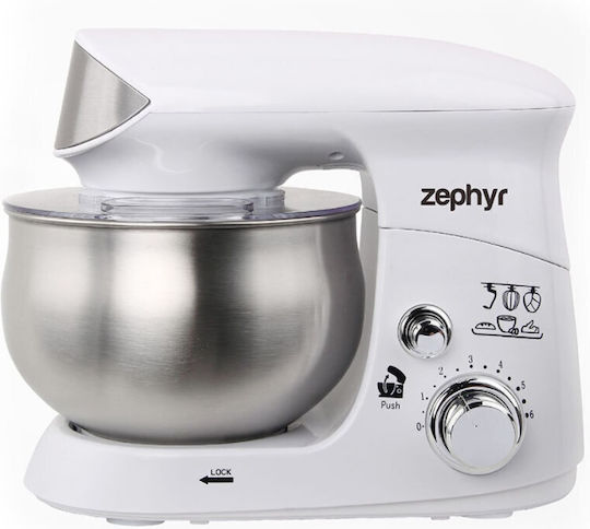 Sapir Küchenmaschine 700W mit Rostfreiem Schüssel 3,5lt Weiße