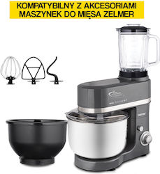 Zelmer Кухненски робот 1800W с Неръждаем Казан 4.5lt Сив Zelmer Кухненски робот 1800W с Неръждаем Казан 4.5lt Сив