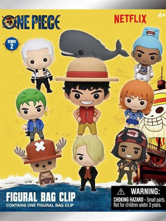Netflix's One Piece Series 2 Foam Bag Clip Keychain Random Content
