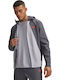 Woven Herren Jacken Wasserdicht Castlerock / Mod Gray / Racer Red