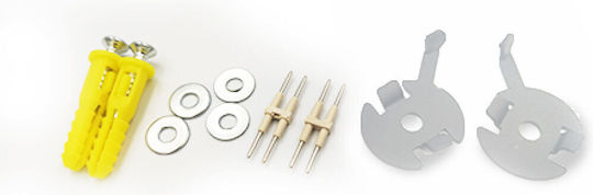 Oberflächenmontage-Kit Magnetisch Mini Sandy Weiß Set