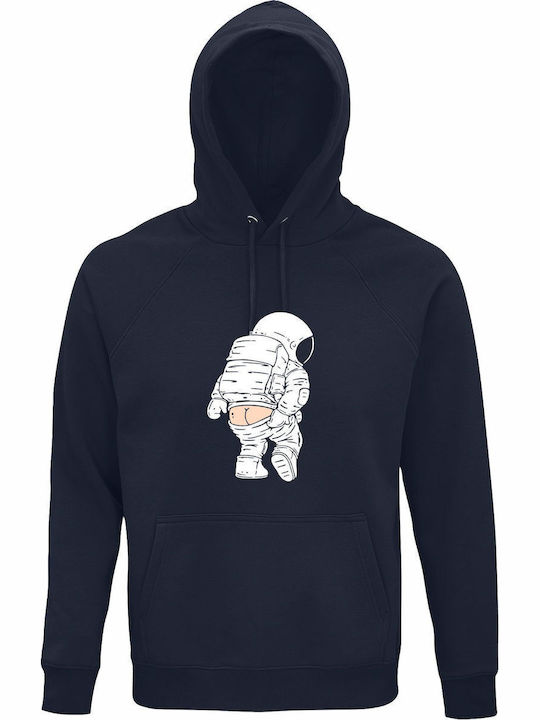 Hoodie Organic Unisex " Asstronaut Showing Ass ...