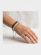 Grekas Women's Macrame Cord Bracelet with Pearls