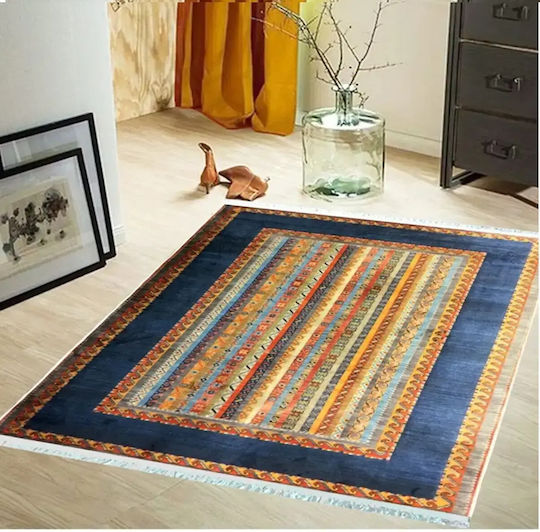 Covor Rectangular Din Bumbac Albastru 120x180cm