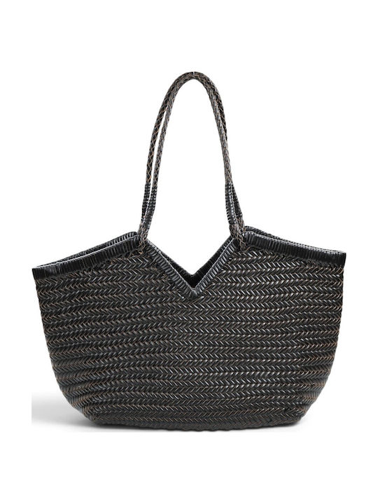 Leather Women's Shoulder Bag Black