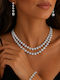 Set with Necklace & Earrings with Stones