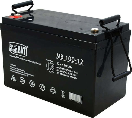 Megabat Батерия UPS с Капацитет 100Ah и Напрежение 12V