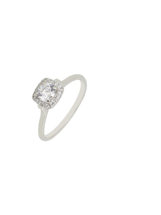 Kontopoulos Damentringe mit Diamant aus Weißgold 18K Kontopoulos Damentringe mit Diamant aus Weißgold 18K