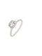 Kontopoulos Damentringe mit Diamant aus Weißgold 18K