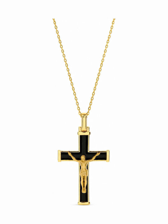 Ulysses Silber Kreuz aus Silber 925 Vergoldung 14k