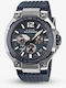 Casio Gravitymaster Ανδρικό Ρολόι Μπαταρίας με Μπλε Καουτσούκ Λουράκι