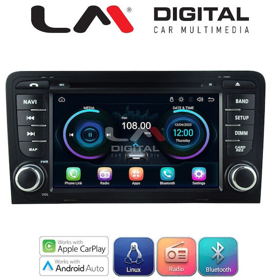 LM Digital Ηχοσύστημα Αυτοκινήτου για Audi A3 2003 > 2012 (Bluetooth/USB/WiFi/GPS)