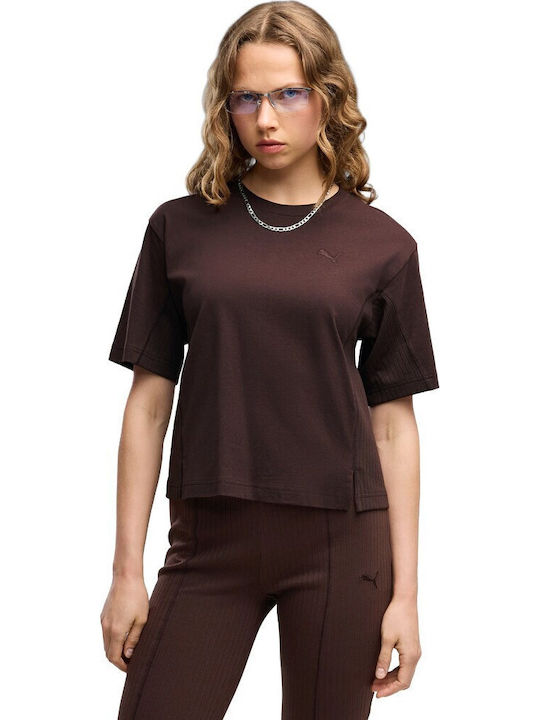 PUMA Her Women's T-shirt Chocolate