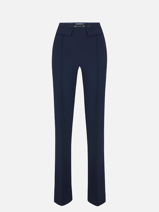 Damen Stoffhose Dunkelblau