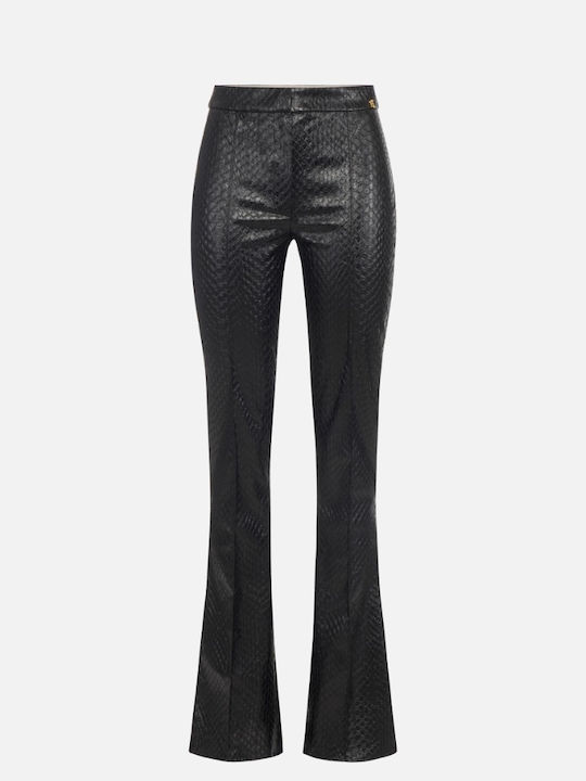 Elisabetta Franchi Women's Fabric Trousers Black