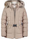 Beltique Women's Puffer Jacket for Winter Grey-Beige