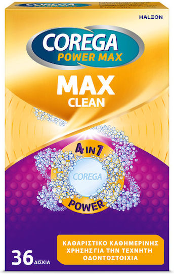 Corega Power Max Cleanser 36 Pieces