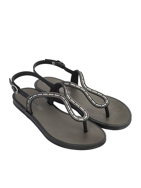 Grendha Women's Flat Sandals Black