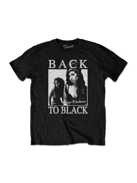 Amy Winehouse T-shirt Back To Черен