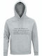 Bio-Baumwolle Unisex Kapuzenpulli "Enjoy Me Broke Money Is Going Change Me Funny Quote" Grau Meliert