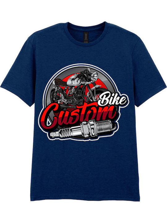 Adult Short Sleeve Bike Classic Dark Blue