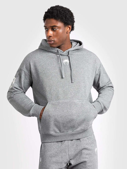 Hooded Sweatshirt Khaki - Light Grey
