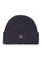 Beanie Căciulă Pentru Bărbați Tricotată În Culoare Albastră