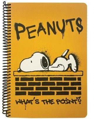 Peanuts Snoopy and Woodstock Σπιράλ Τετράδιο Ριγέ Β5 105 Φύλλων 3 Θεμάτων Point