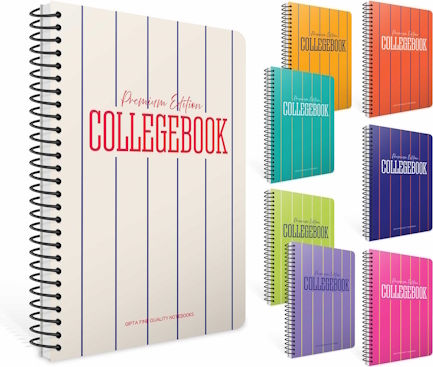 Gipta Спирала Тетрадка С Редове А4 3 Теми College Book (Различни Цветове) 3-54-32