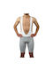 Demaraz Men's Cycling Pants with Braces Grey