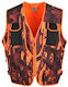 Toxotis Active Wear Camouflage Orange Hunting Vest
