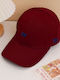 Jockey Hat Cotton Adults Embroidery N Red