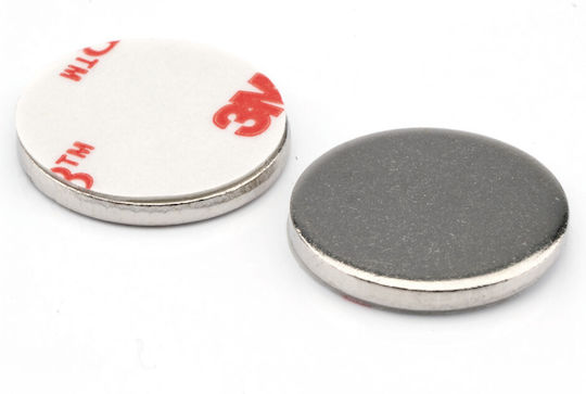 Метален Диск Φ18x2mm Галванизиран Самозалепващ