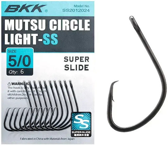 BKK Mutsu Circle Ss Light Fishing Hook No1/0