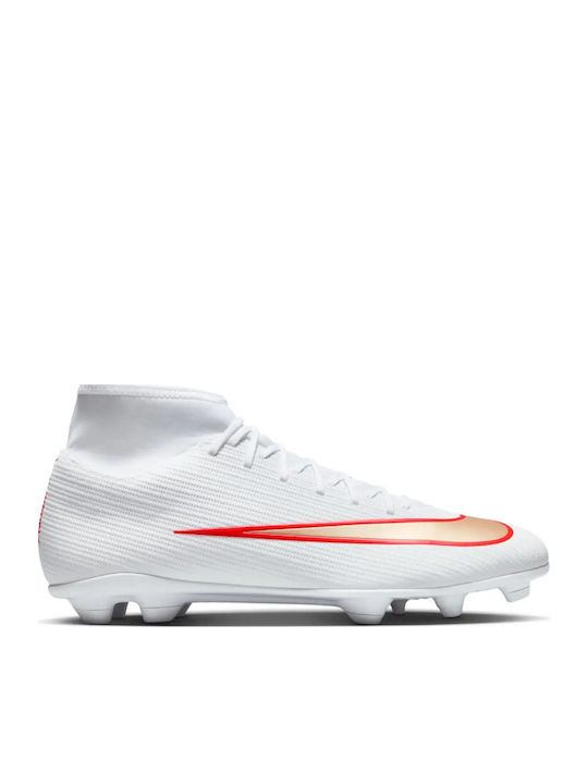 Nike Mercurial Superfly 11 Club MG Ghete Fotbal cu Crampoane Albe