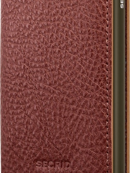 Secrid Slimwallet Ανδρικό Πορτοφόλι με RFID Καφέ