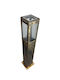 Epiplo-Fos Outdoor Small Post Floor Lamp for E27 Bulb Gold