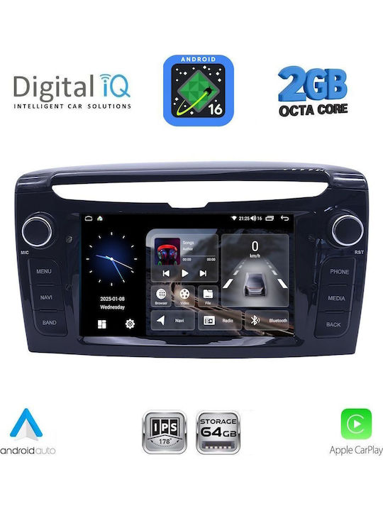 Digital IQ Ble 344_cpa 7 Zoll Deck Multimedia System Lancia Ypsilon Modell 2011+