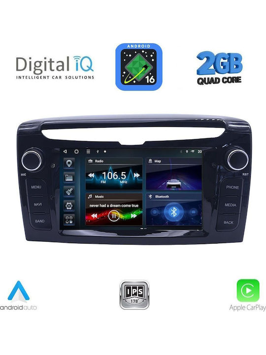 Digital Iq Bld 244_cpa 7 Zoll Deck Multimedia System Lancia Ypsilon Modell 2011+