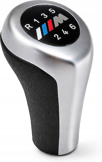 Πόμολο 6 Ταχυτήτων Bmw M-power Silver-black